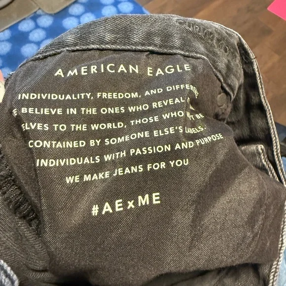 American Eagle Outfitters Charcoal Denim Jeans Size 20S. GUC - Picture 5 of 5